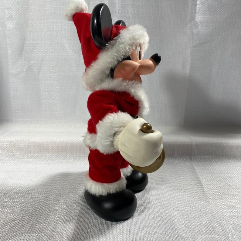 Vintage Santa Mickey Mouse Fully Poseable Figure Arco Toys Mattel 6333 Boxed image 5