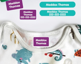 Clothing Name Labels | Iron-On & Stick-On Name Tags (Simply Series)