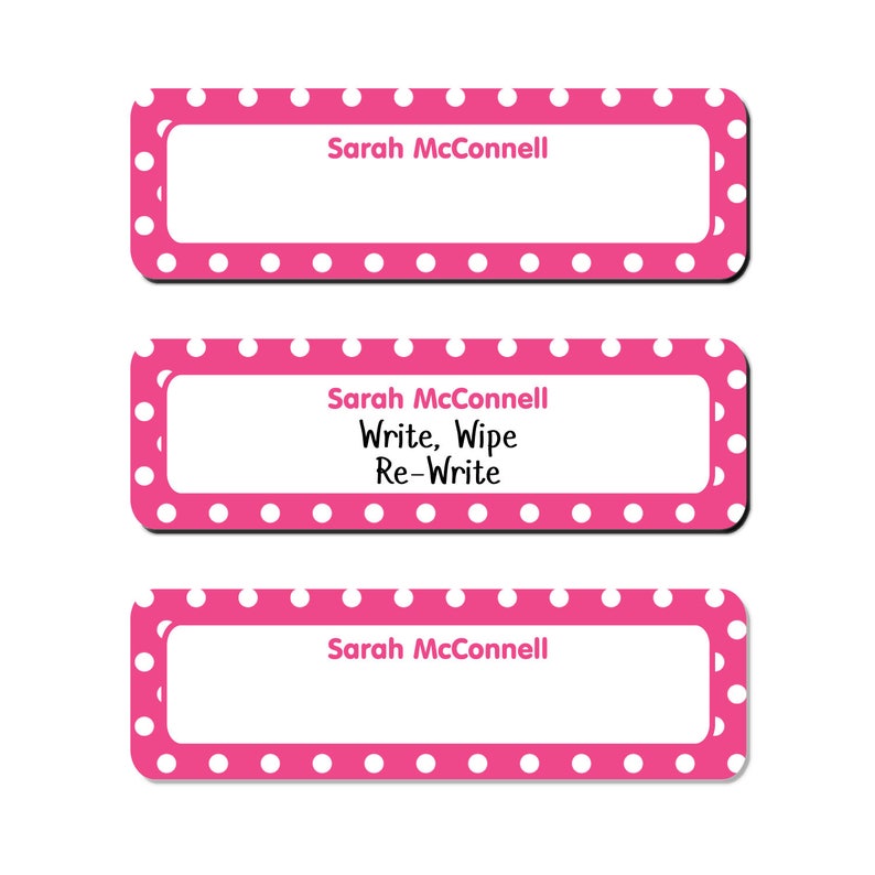 6 Sizes 20+ Colors Write-On Labels Dots