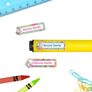 Rectangle Name Stickers (4 Sizes), Horses