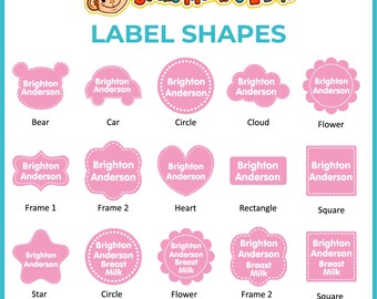 Baby Bottle Name Labels, Write-on, Slim Solid fits Como® Tomo and Other  Brands 