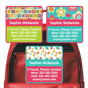 Emergency Contact Stickers, All Things Spring
