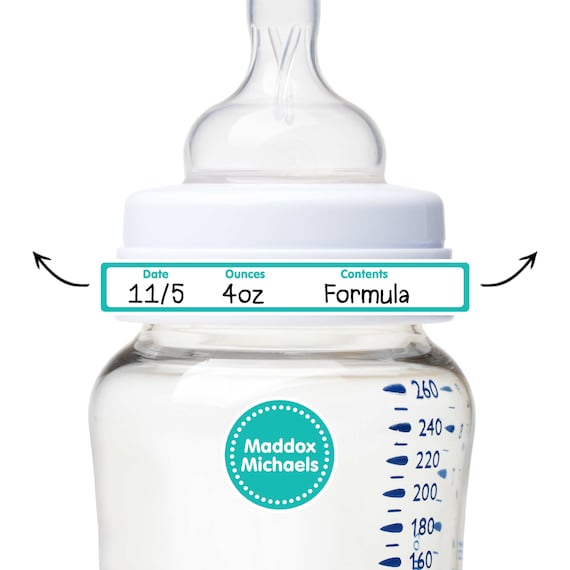Baby Bottle WriteOn Labels w Name Labels Slim Fits Como® Etsy