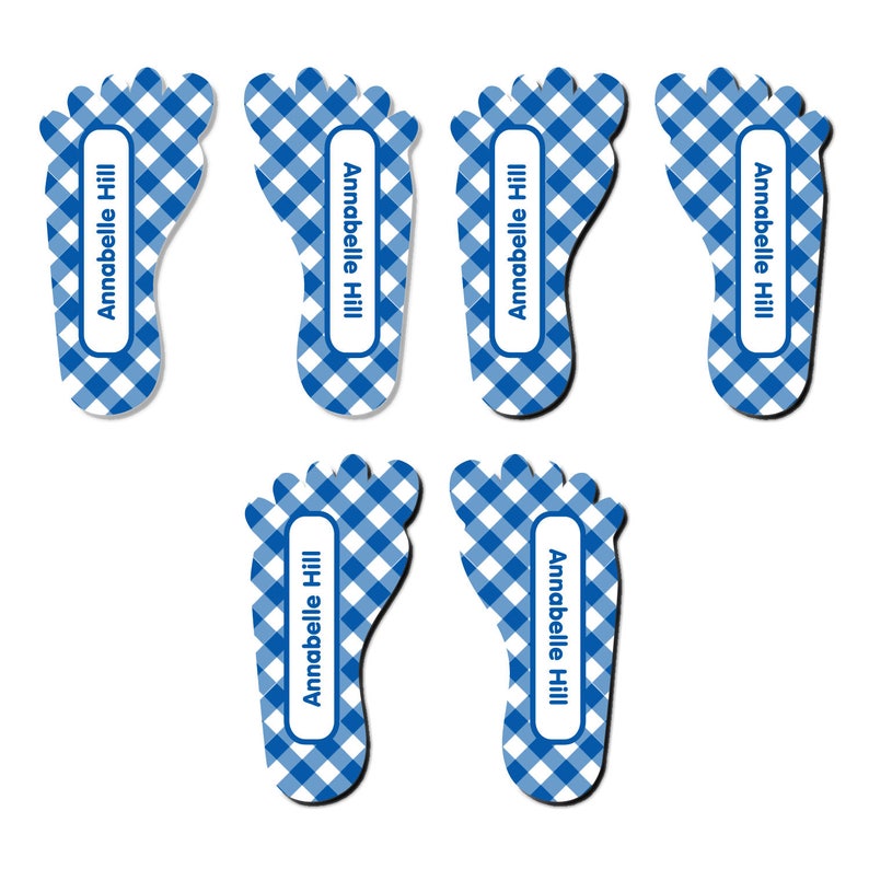 Daycare Name Label Pack Gingham 20+ Colors