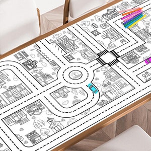 Cityscape Adventures Giant Coloring Poster, Large Coloring Poster