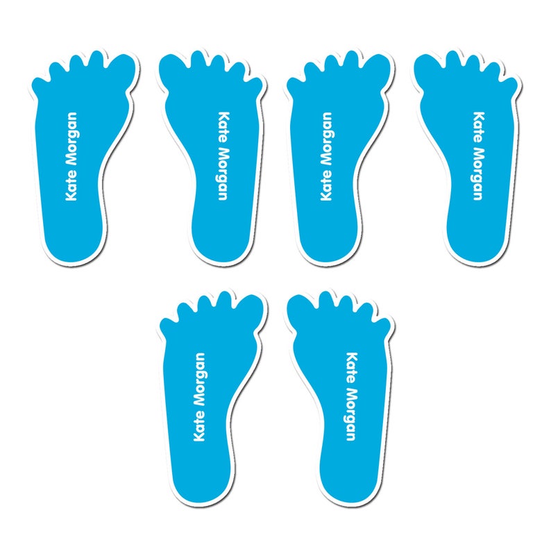 Shoe Name Labels 3 Types Solids 20 Colors Etsy