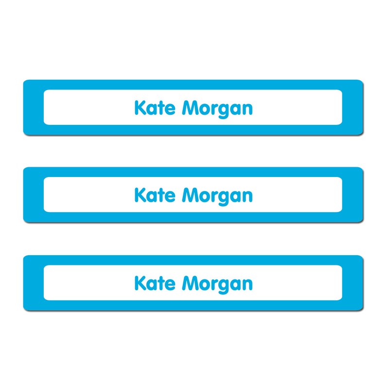 Rectangle Name Labels 4 Sizes Solids 20 Colors | Etsy