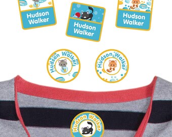 Personalized Kitten Clothing Labels | Iron-On or Stick-On Name Tags, Kittens