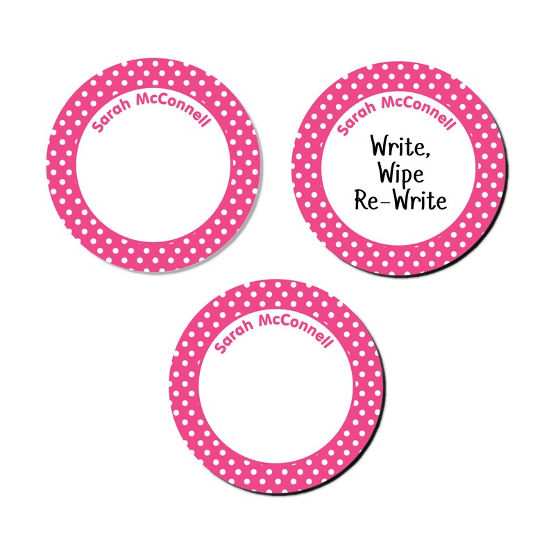 6 Sizes 20+ Colors Write-On Labels Dots