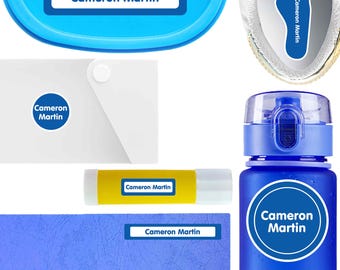 Waterproof Name Labels Starter Pack | Peel Stick Personalized Kids' Gear