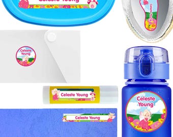 58 Waterproof Fairy Name Labels | Peel Stick Kids Name Stickers