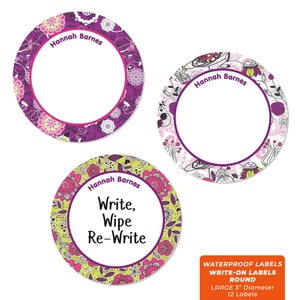 Write-On Labels 6 Sizes, Flourish image 2