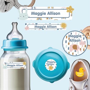 Baby Labels Pack, Baby Labels for Daycare, Rainbow Dreams