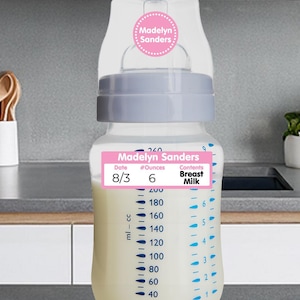 Baby Bottle Labels, Rectangle, Small - Solid
