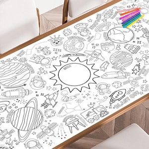 Outer Space Giant Coloring Poster, Large Coloring Poster