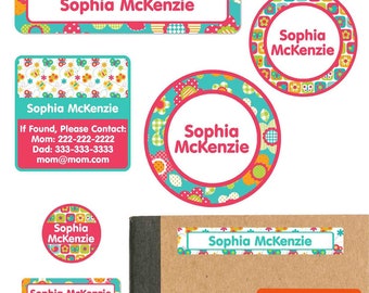School Name Label Pack, All Things Spring
