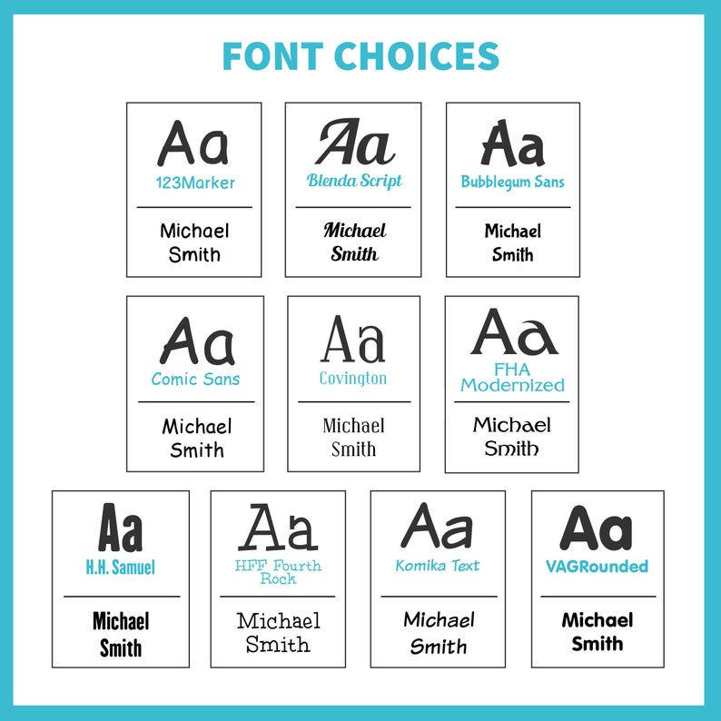 Modern Whimsee Write-On Labels 6 Sizes