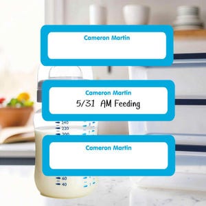 Write-On Labels (6 Sizes) | Reusable Labels | Baby Bottle Labels | Solids (20+ Colors)