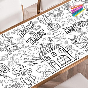 Halloween Riesenausmalposter, großes Ausmalposter zum Ausmalen