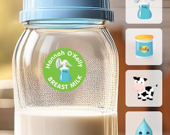 Personalized Baby Bottle Labels | Waterproof Daycare Name Stickers