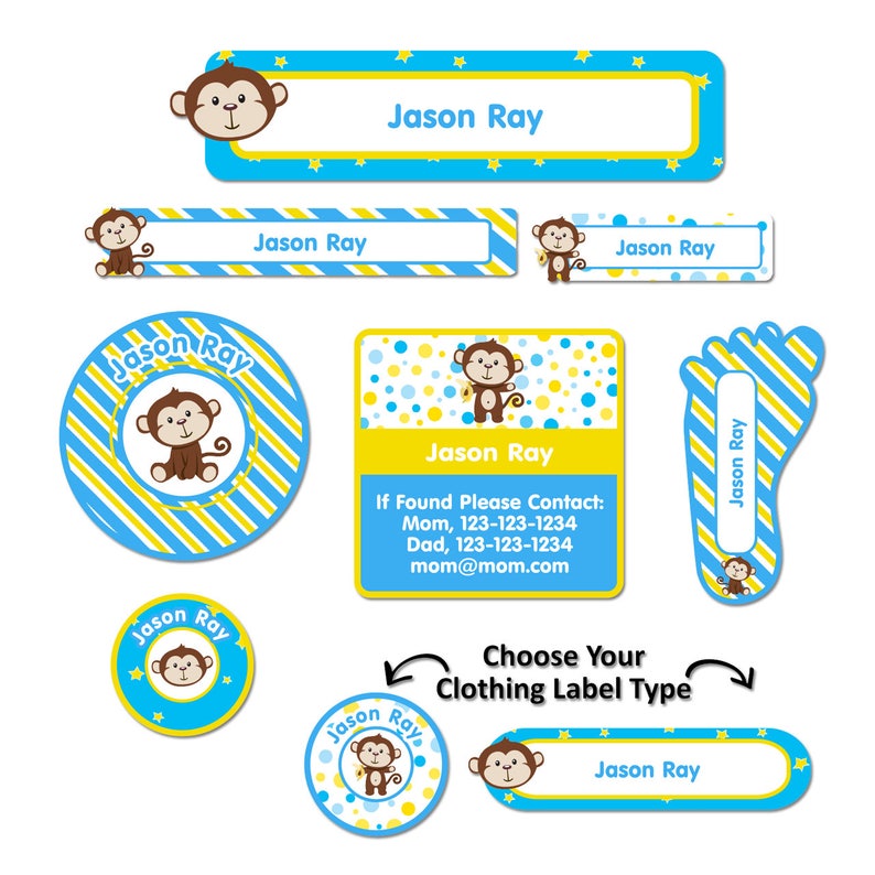 Monkey Boy Camp Label Pack