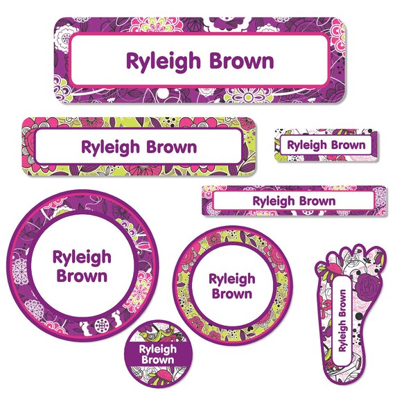 Daycare Name Label Pack Flourish Etsy