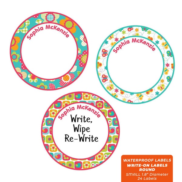 Write-On Labels (6 Sizes), All Things Spring