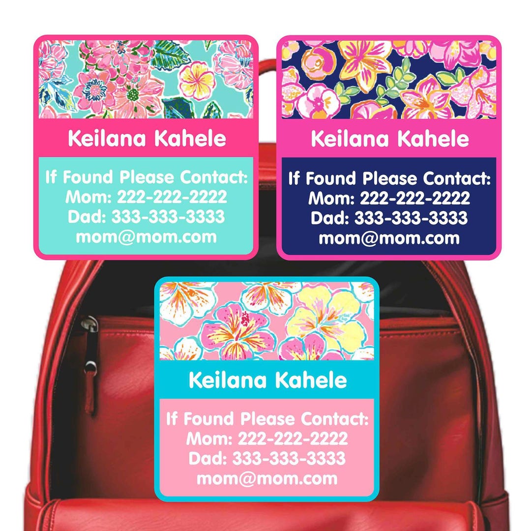 Waterproof Emergency Contact Labels – Personalized Safety Stickers for ...