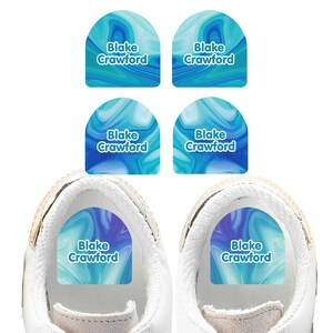 Shoe Stickers (2 Type), Liquid Blue