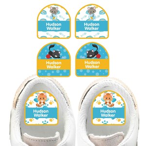 Shoe Stickers (2 Type), Kittens Blue