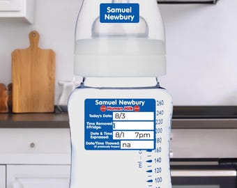 Military Daycare Baby Bottle Labels | Waterproof, CDC Compliant