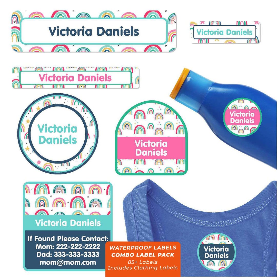 Camp Labels Pack | Summer Camp Clothing Labels | Waterproof Iron-on ...