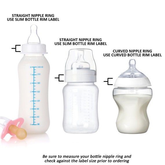 Buy Baby Bottle Name Labels, Write-on, Curved Solid fits Avent®, Tommee  Tippee® Online in India 