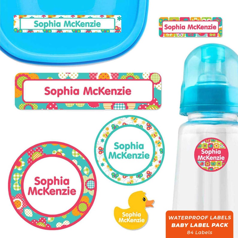 Baby Name Label Pack, All Things Spring image 1