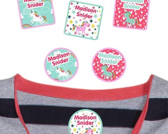 Unicorn Clothing Labels | Iron On & Stick On Name Tags, Unicorns