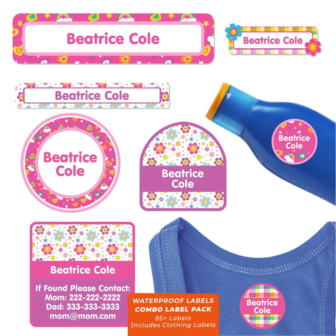 Camp Labels Pack | Summer Camp Clothing Labels | Waterproof Iron-on ...