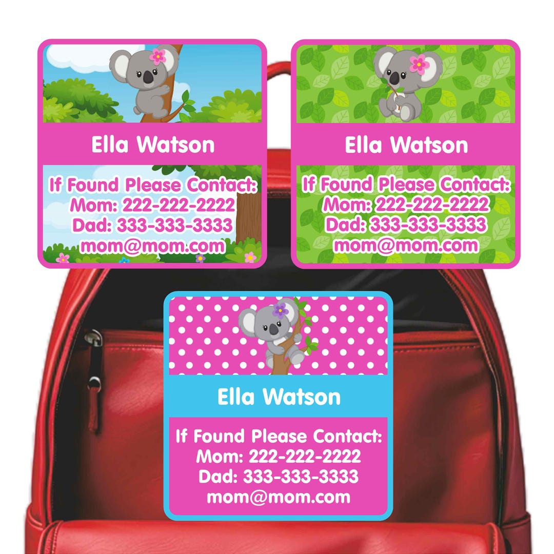 Waterproof Emergency Contact Labels – Personalized Safety Stickers for ...