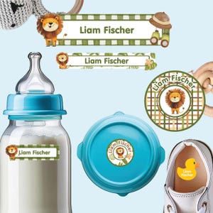 Baby Labels Pack, Baby Labels for Daycare, Little Lion King