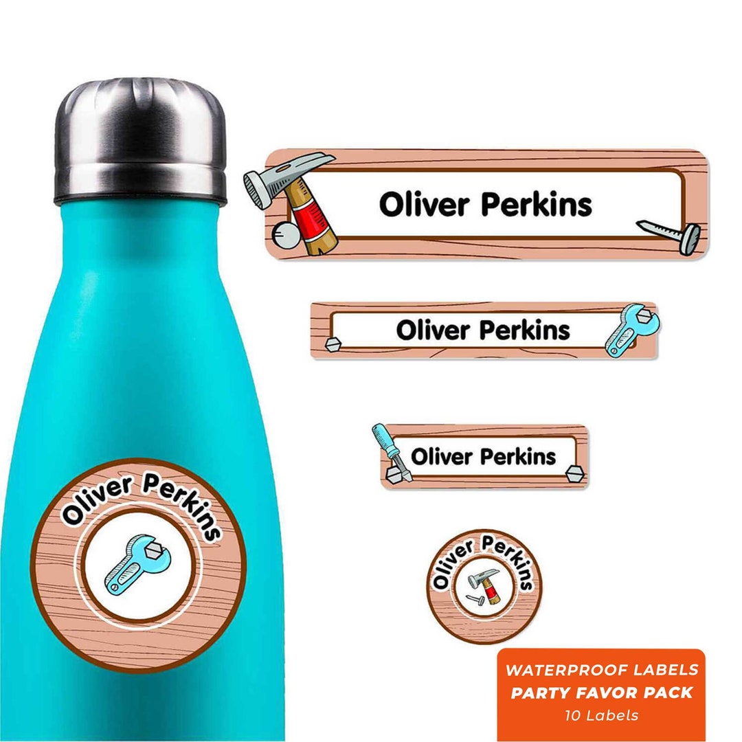 Party Favor Label Pack Dad's Tools Etsy