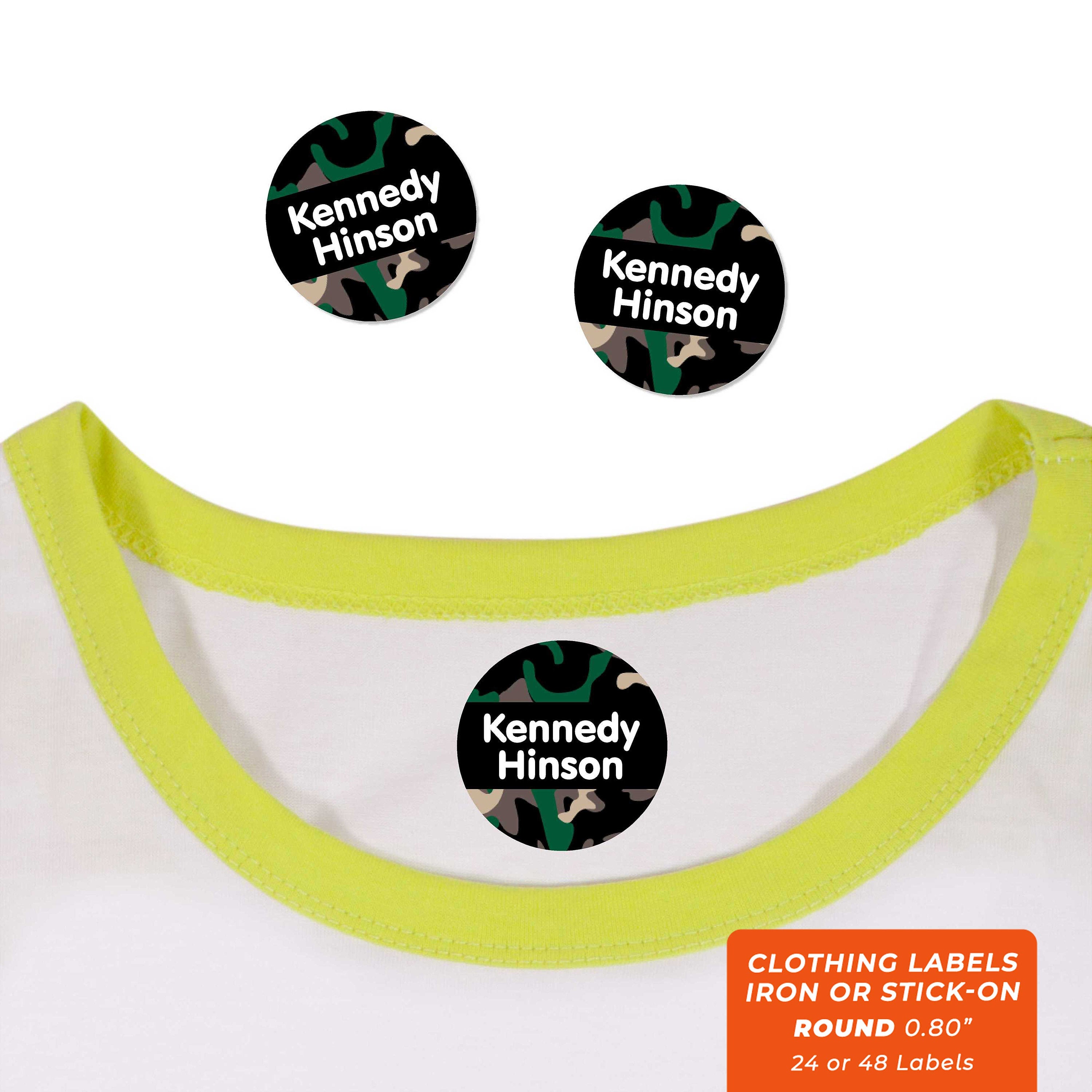 Stick on clothing labels for seniors