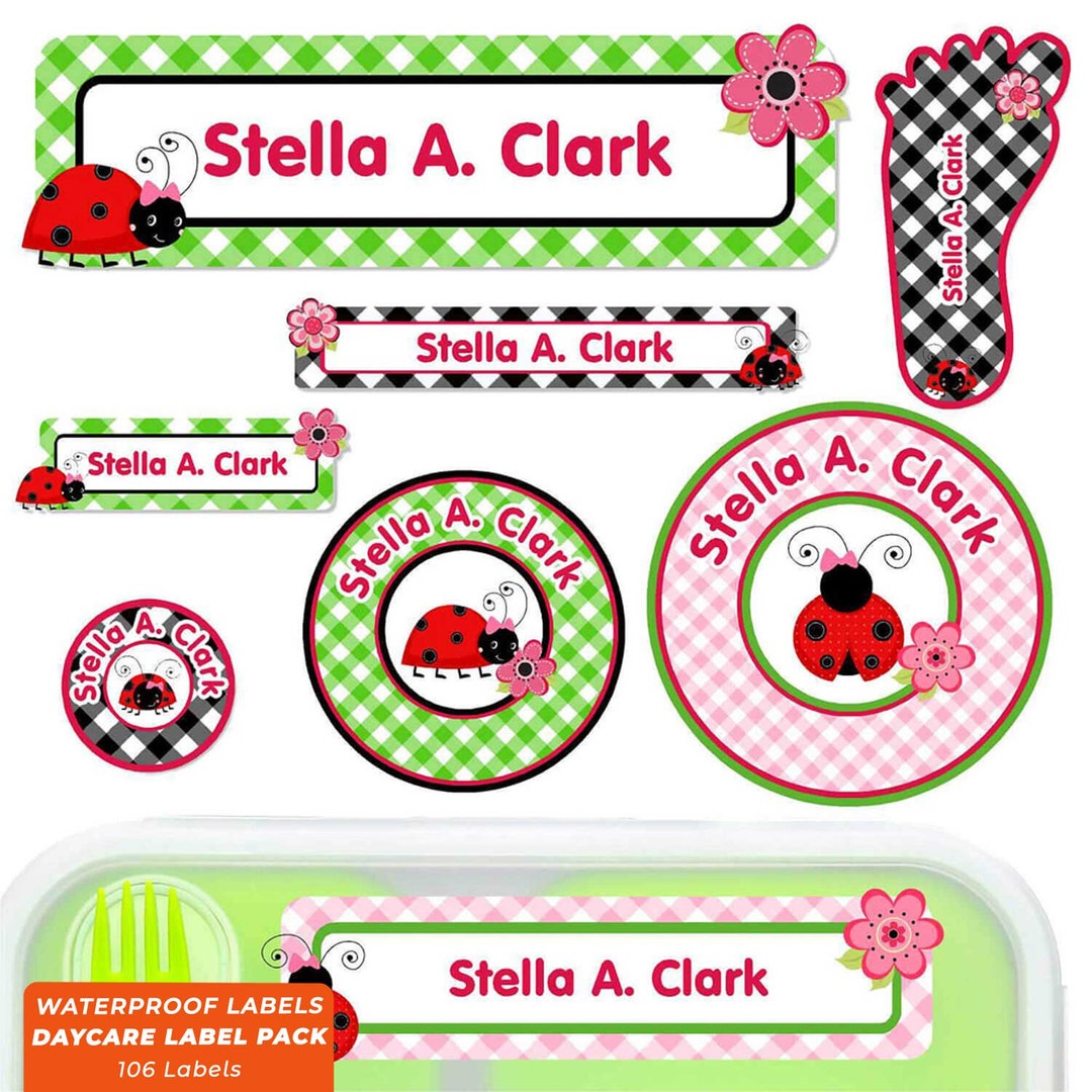 Daycare Label Pack, Ladybugs - Etsy