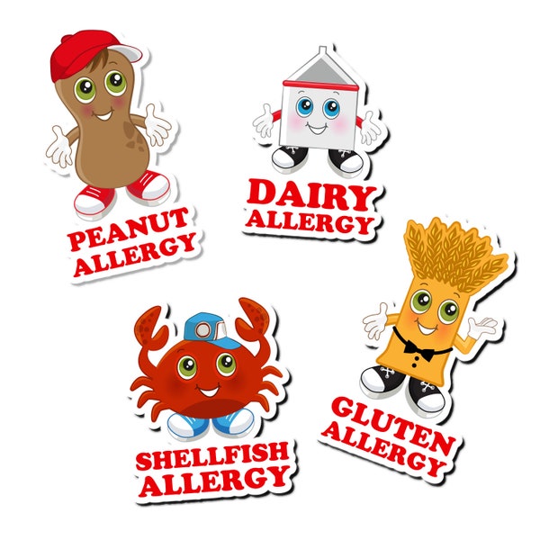 Allergy and Medical Alert, Icon Only Labels