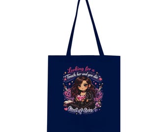 Touch Her And You Die – Romantasy Tote Bag – Chibi Bookish Canvas Bag