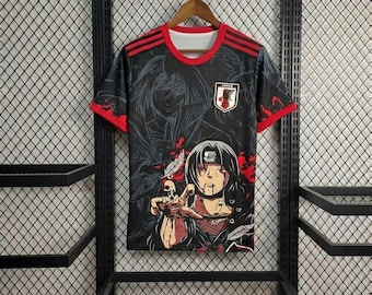 Rare Itachi Uchiha Anime Soccer Jersey – Itachi Uchiha Shirt – Naruto Japan Style Football Jersey – Anime Streetwear Tee S-XXL