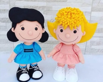 Felt Doll Sewing Pattern: Inspired by Peanuts Characters (Digital Download)