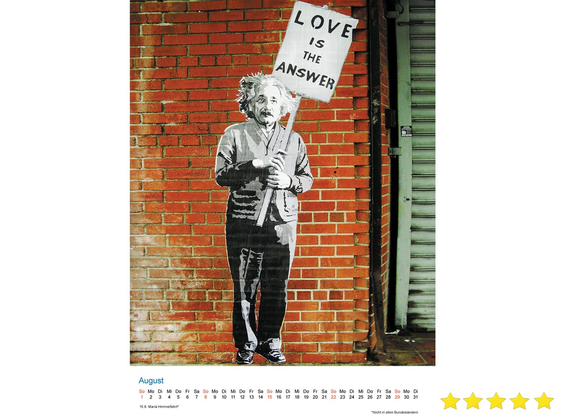 Original Banksy Streetart Kalender 2021  Etsy