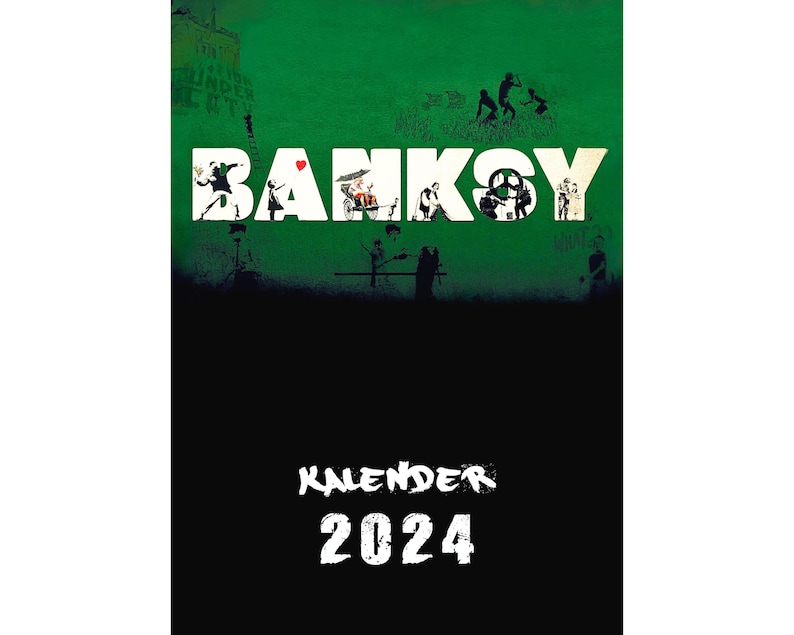 Bestseller Original Banksy Streetart Kalender 2024 Bild 2