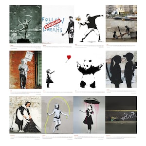 Bestseller Original Banksy Streetart Kalender 2024 Bild 1