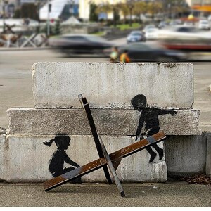 Original Banksy Streetart Wandkalender 2024 Bild 5