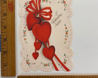 Vintage Valentine Hearts Hello Cards Scrapbooks Collage Art Journals